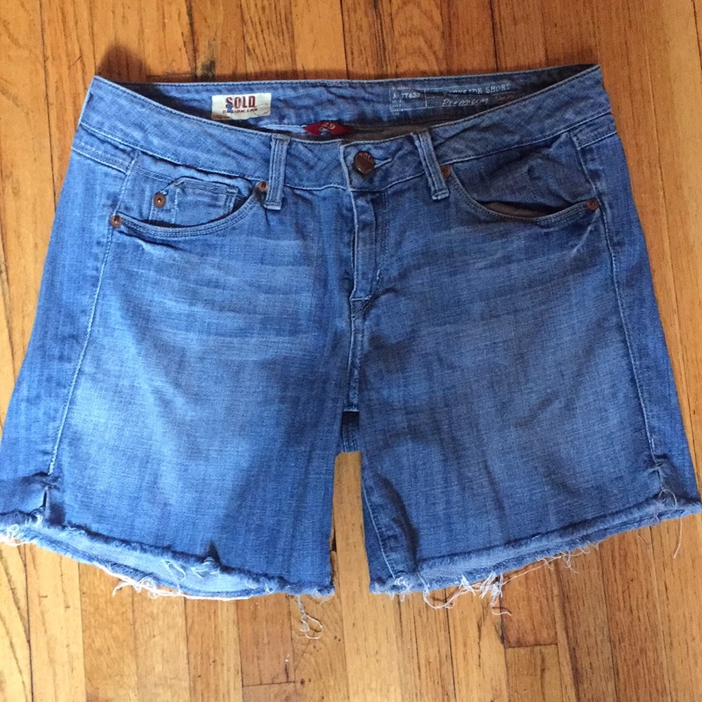 Denim Lab Stretchy Jean Cutoff Shorts